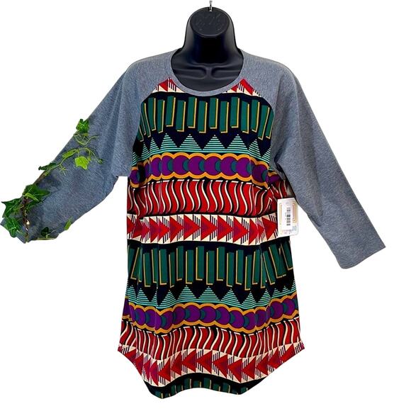 LuLaRoe NWT Randy Tee XL Great Fall Colors! Baseball like Tee Oh So Comfortable - Picture 2 of 16